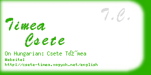 timea csete business card